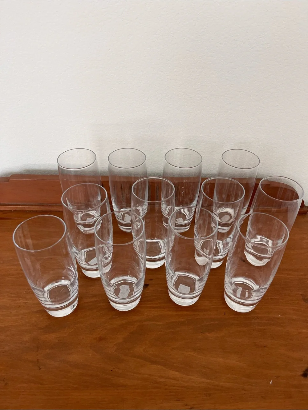 Crate&Barrel Otis Tall Drink Glasses 15 oz - Set of 12